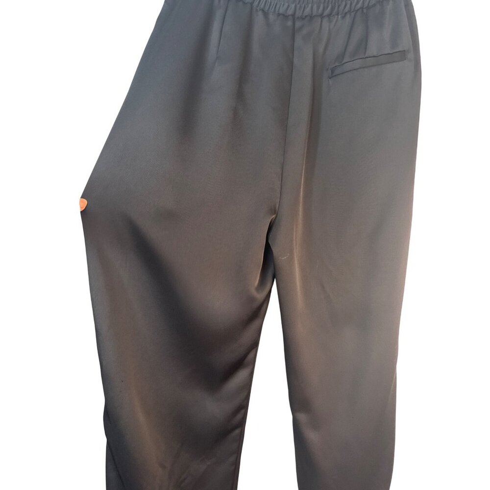 2/$30 Zara Womens Black Jersey Pants Large Elastic Waist - Picture 15 of 16